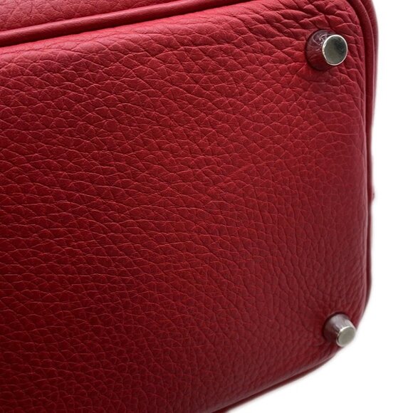 HERMES Picotin Lock Size PM Taurillon Clemence Ruby - Picture 5 of 13
